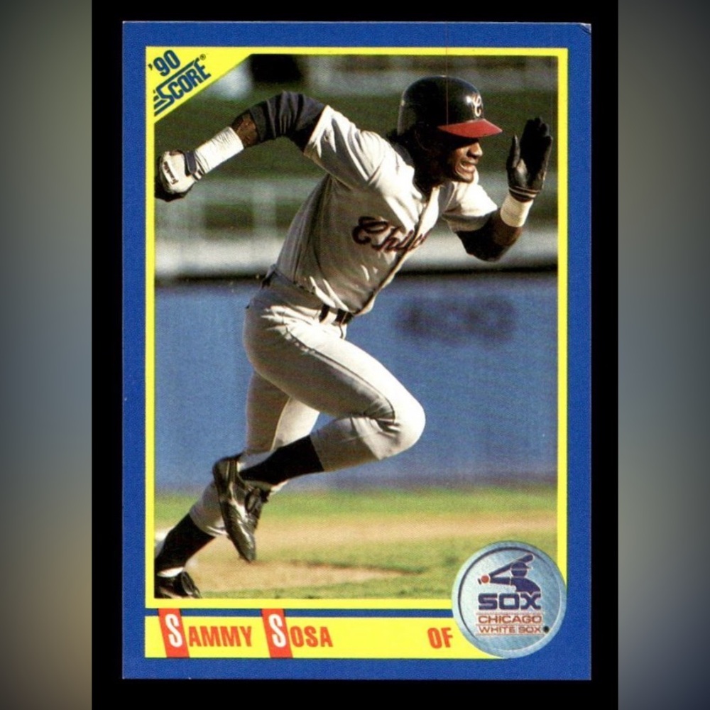 1990 Score MLB baseball  5 sealed packs -possible Bo b&w, Griffey, Sosa Thomas - Picture 6 of 7